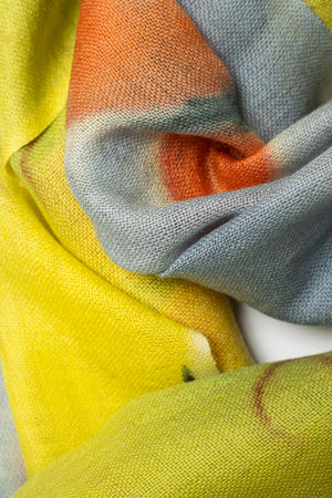 Lily Pads Merino Wool Scarf - Galway Irish Crystal