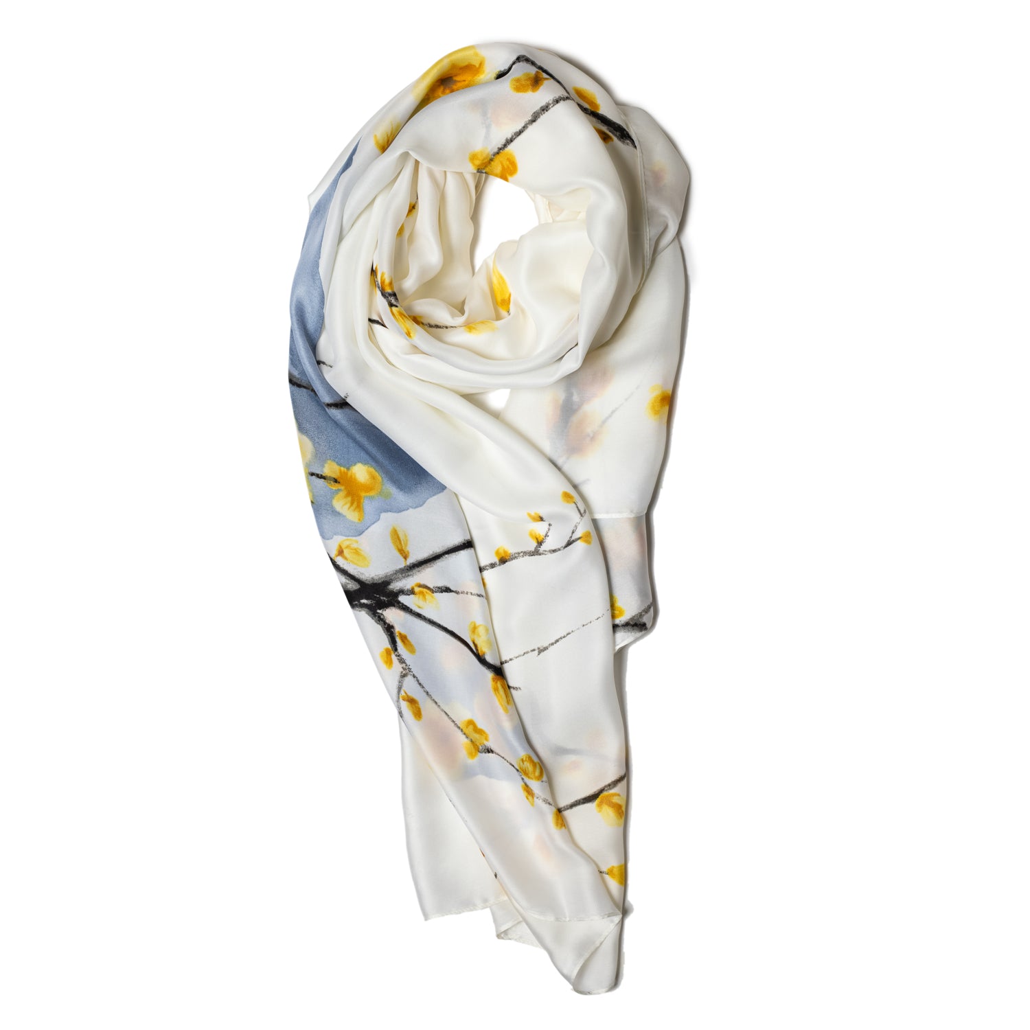Honey Blossoms Polyester Scarf - Galway Irish Crystal