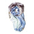 Sky Blue Abstract Polyester Scarf - Galway Irish Crystal