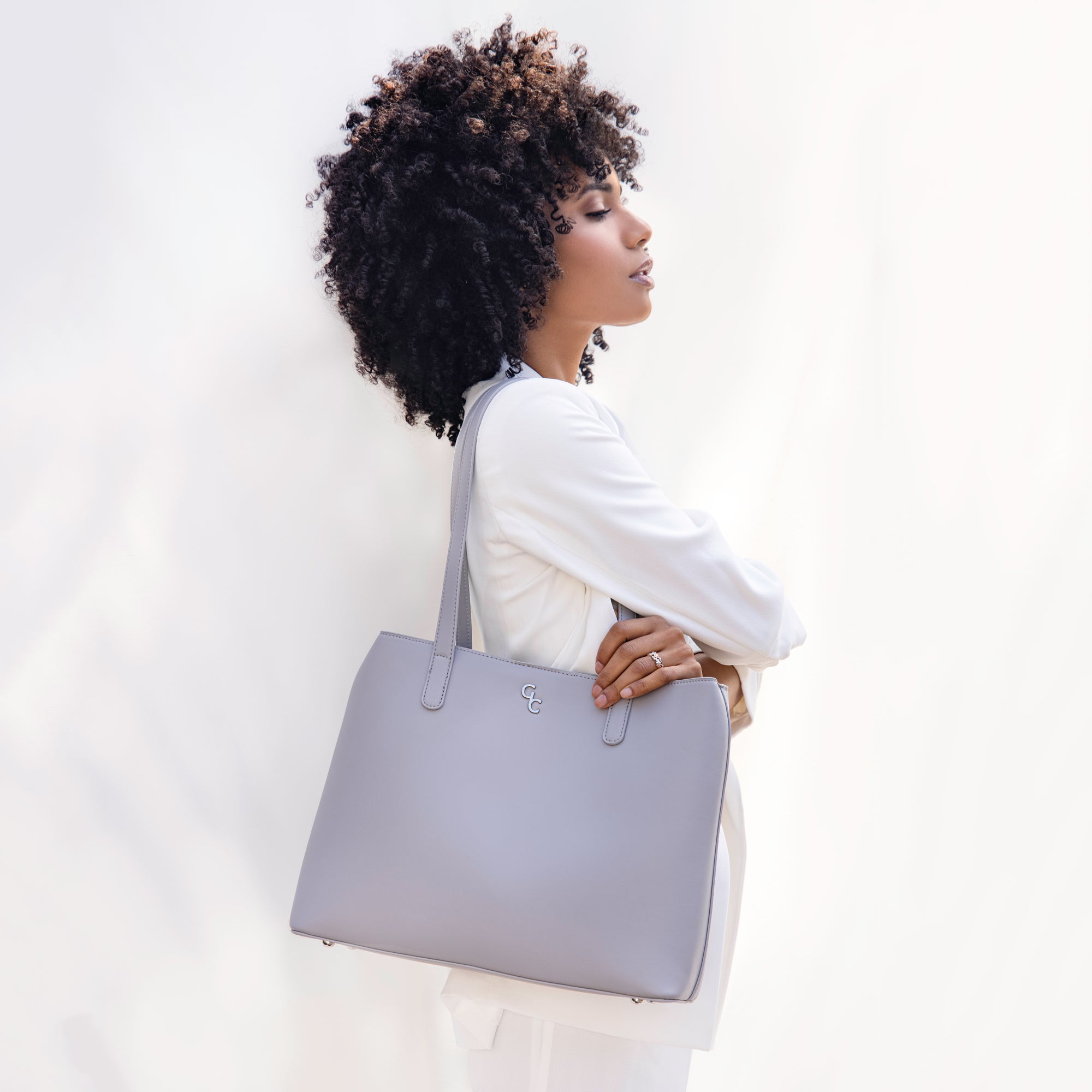 Large Tote Bag - Grey - Galway Irish Crystal