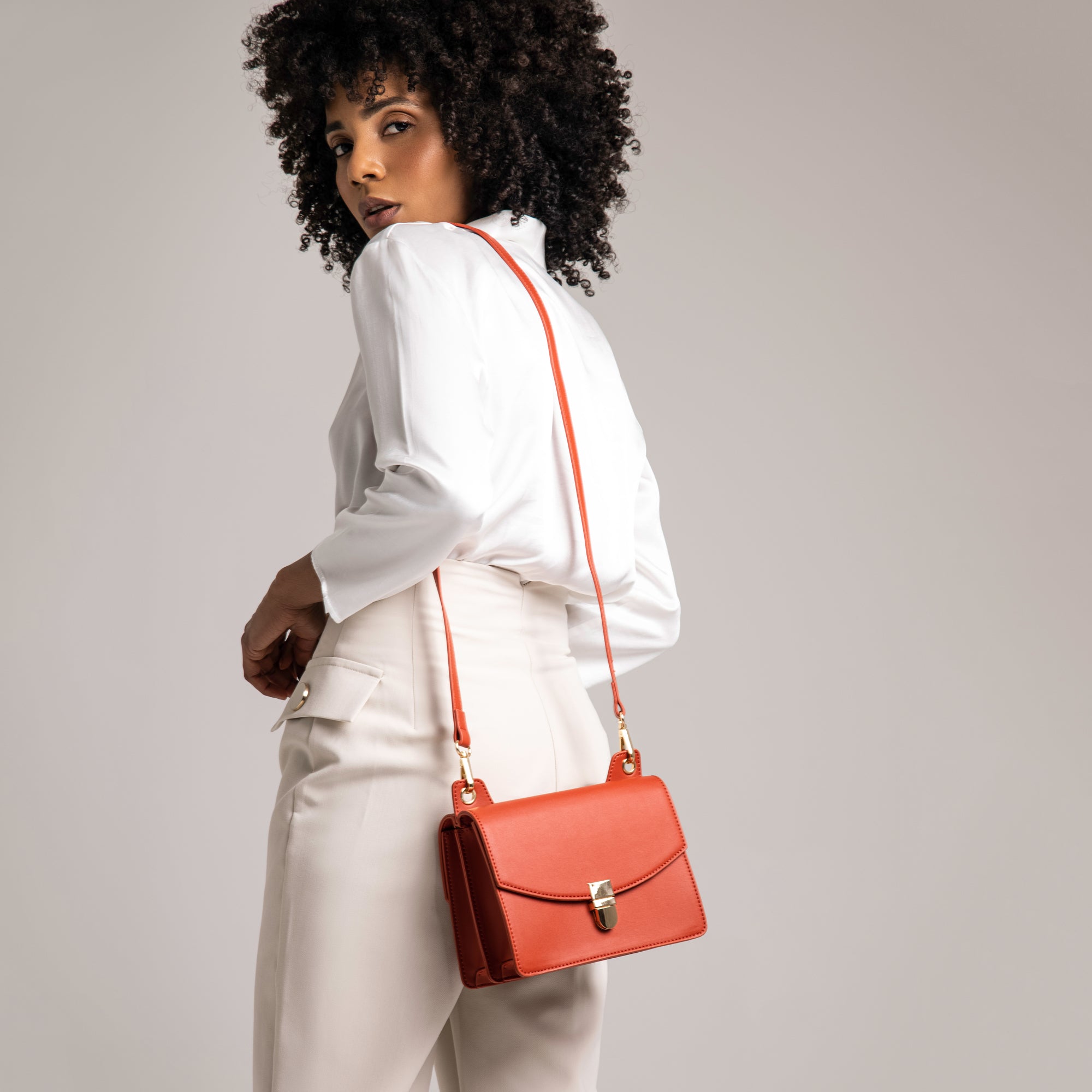 Cross Body Double sided Bag Red
