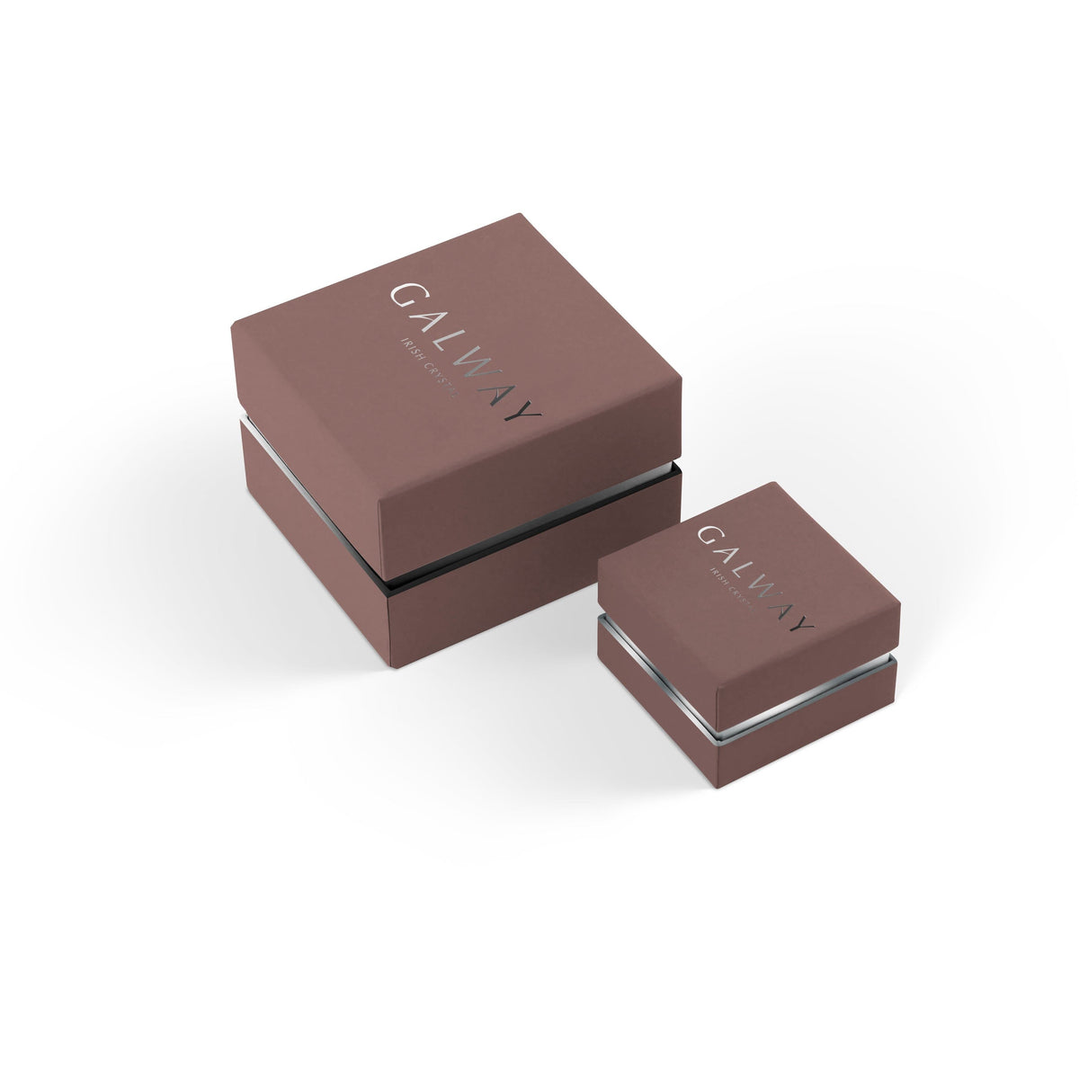 Crystal Claddagh Bezel Sterling Silver Ring - Galway Irish Crystal