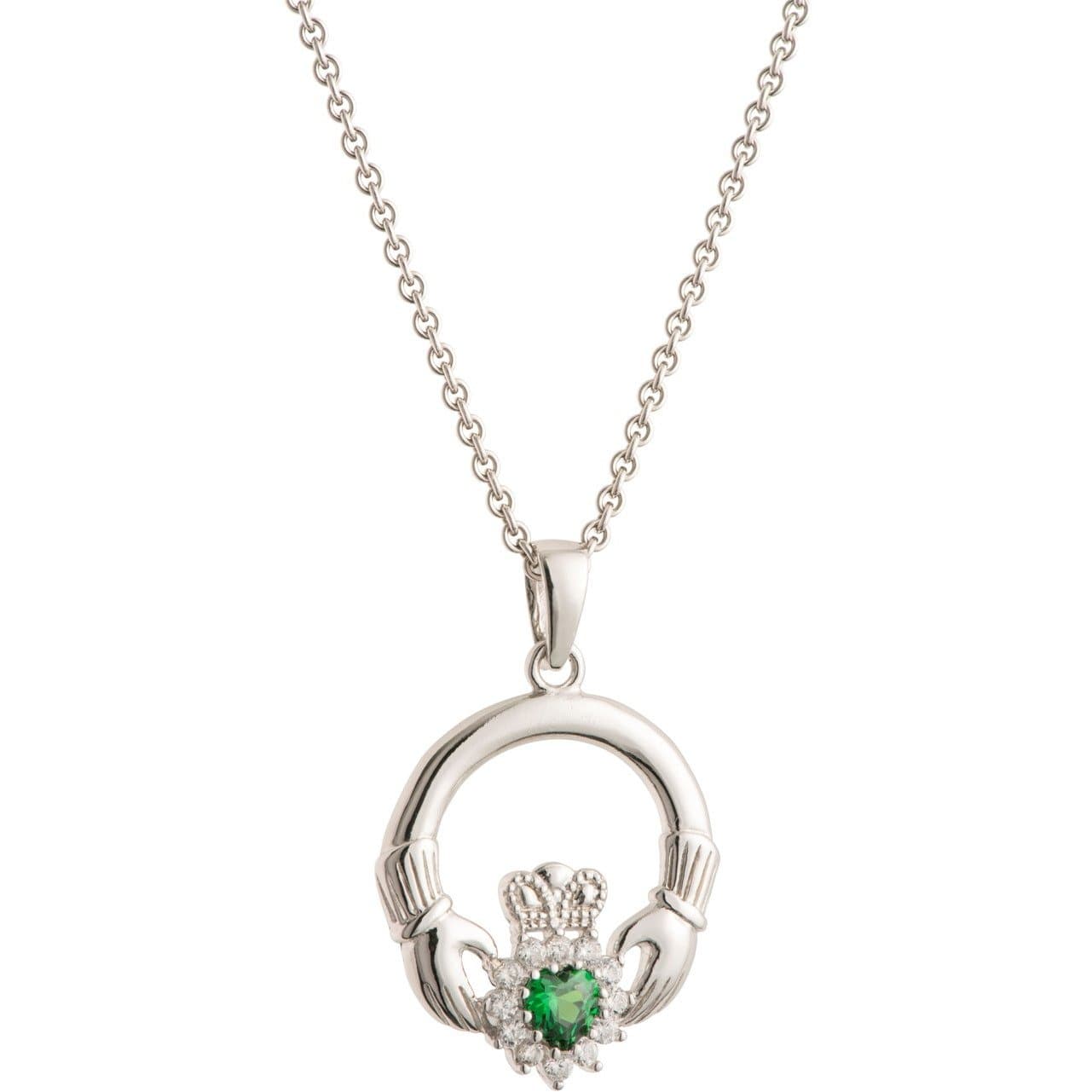 Claddagh on sale crystal necklace