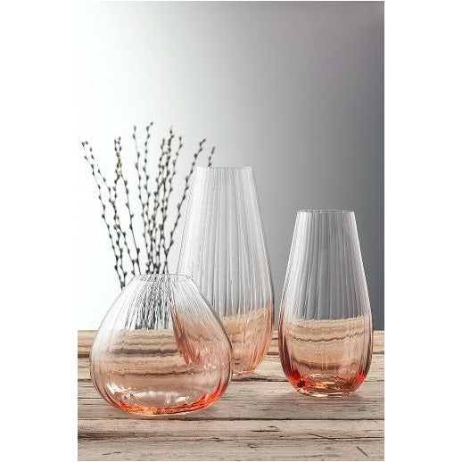 Erne 9.5" Vase Blush - Galway Irish Crystal
