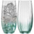 Erne Hiball Glass Pair Aqua - Galway Irish Crystal